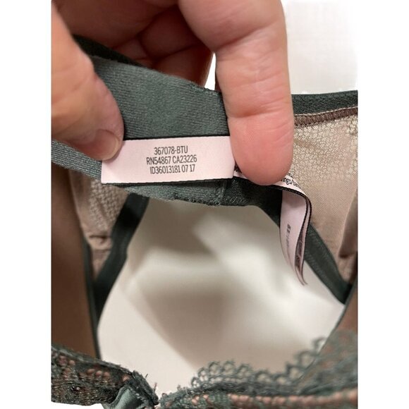 Victoria’s Secret Lined Demi Double Dream Angels Lace Bra Size 32DD - Picture 6 of 6